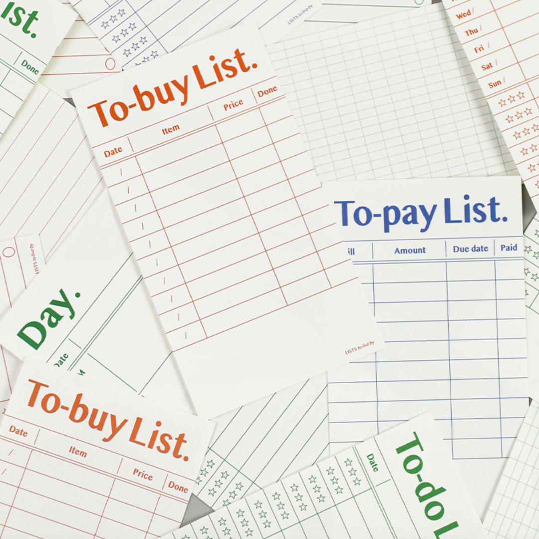 Paperian Lists To Live by 'Day' Memo Pad
