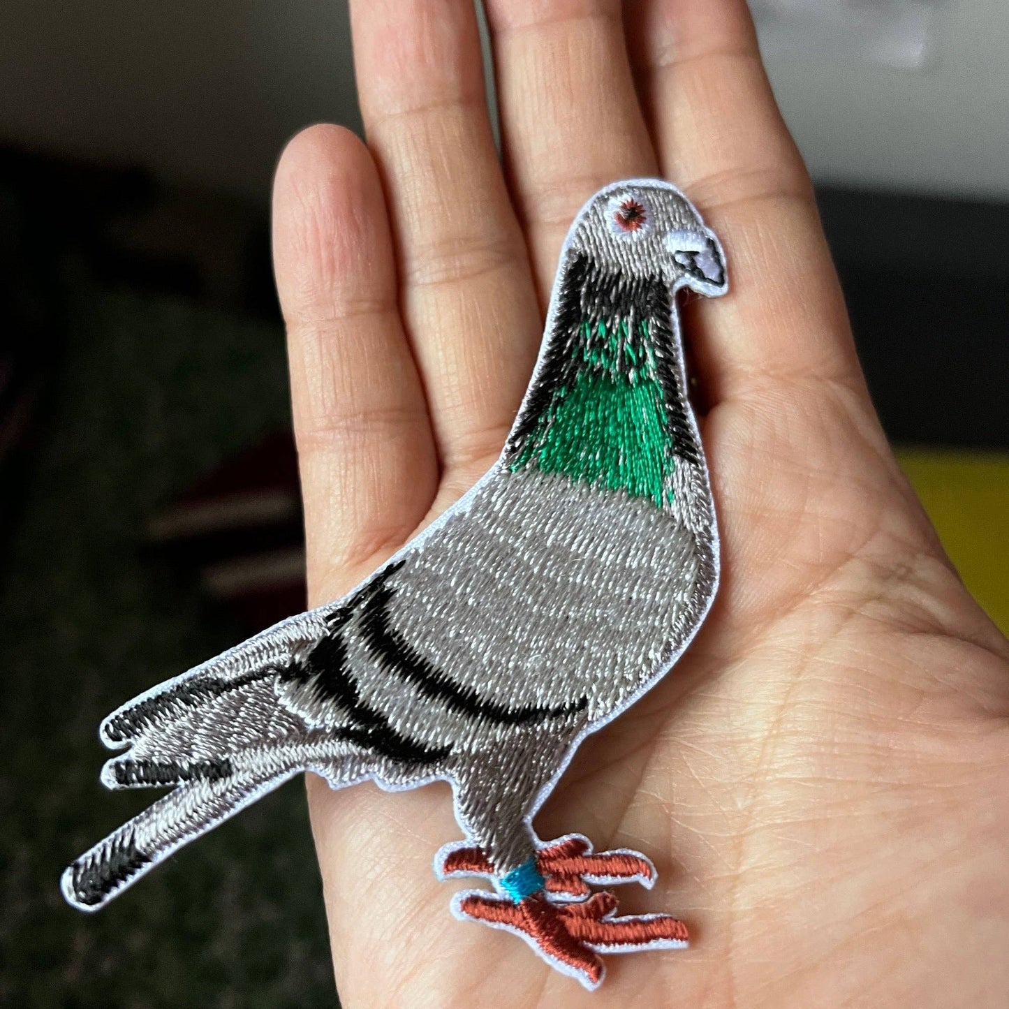 Embroidered Pigeon Iron-on Patch