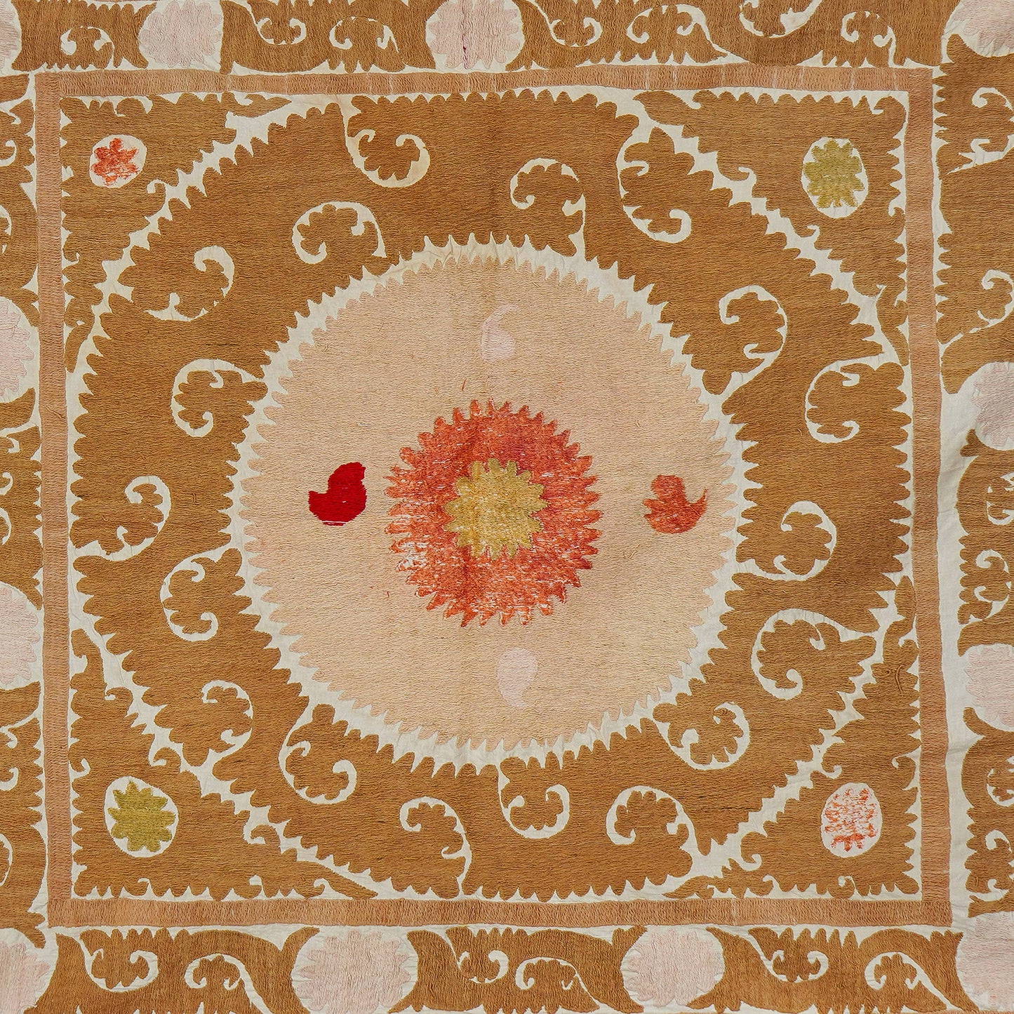 Handmade Vintage Suzani Throw