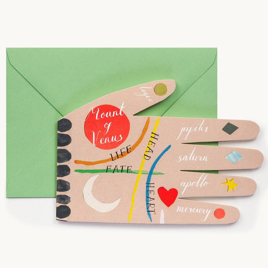 Palm Reading Greeting Card