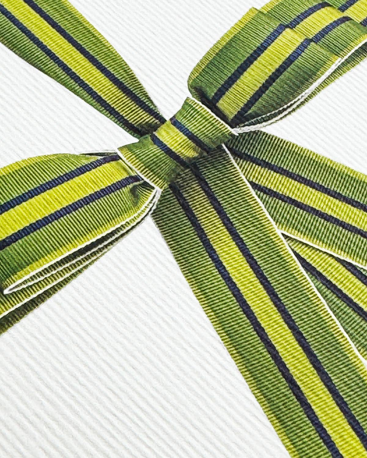 Green Bow Greeting Card