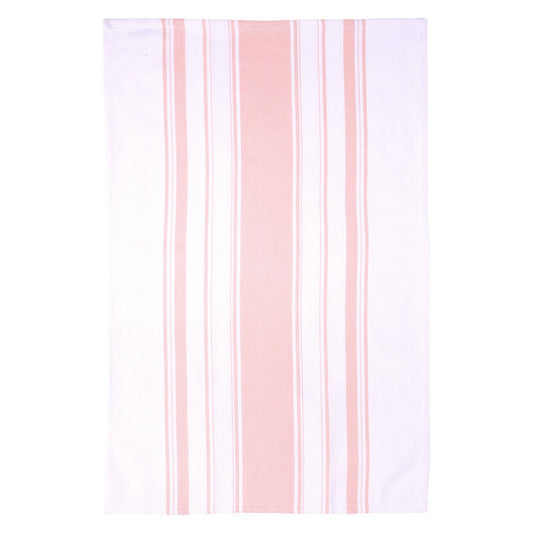 Colour Striped Tea Towel - Pink