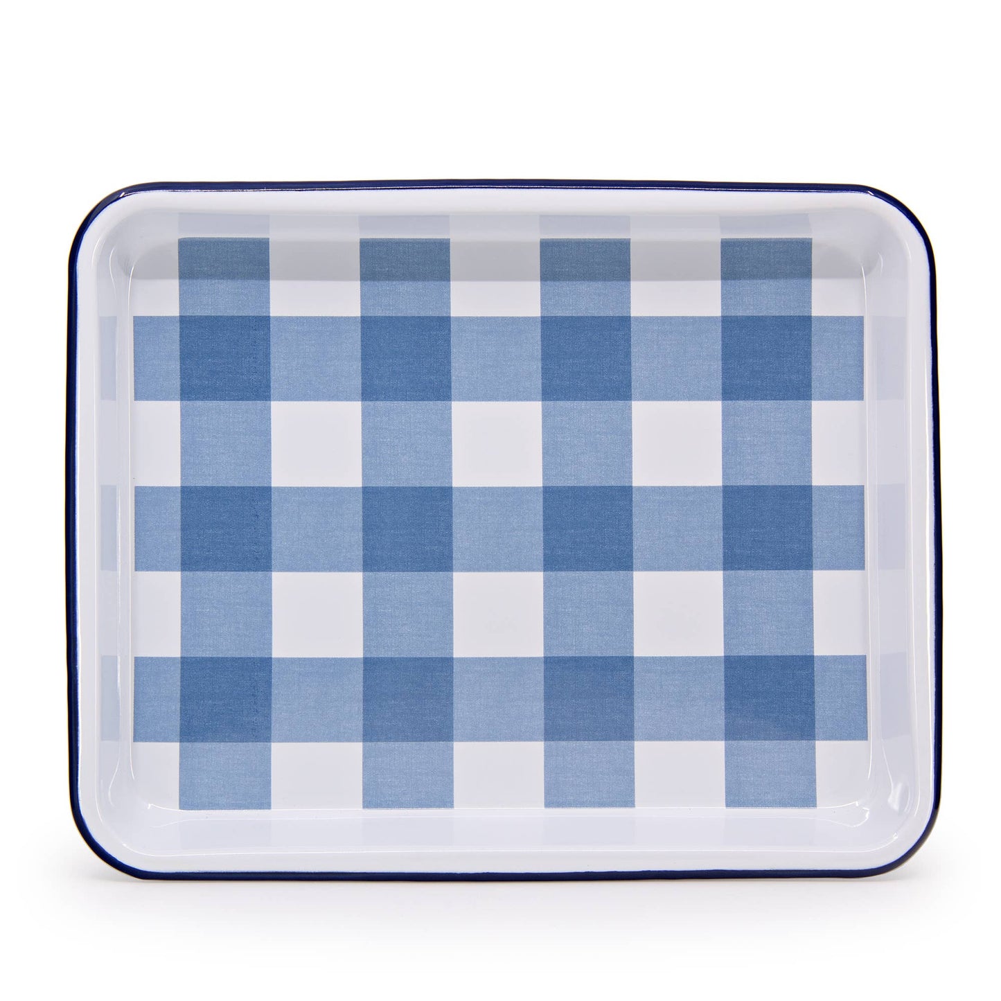 Max Humphrey x CCH Gingham Enamelware Tray: Pink