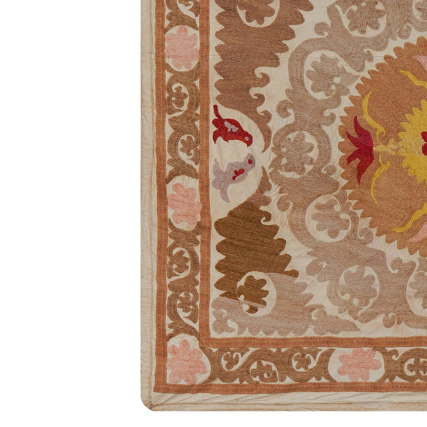 Handmade Vintage Suzani Throw