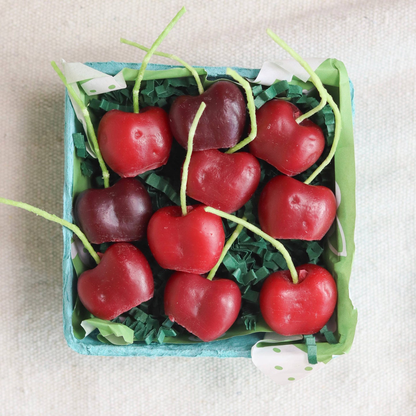 Dark Cherry Beeswax Birthday Candles - 10