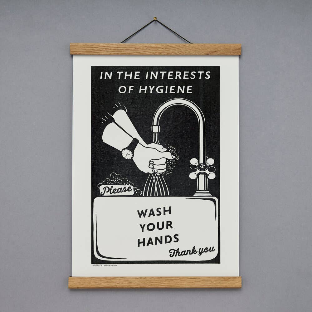 HYGIENE Linocut Print