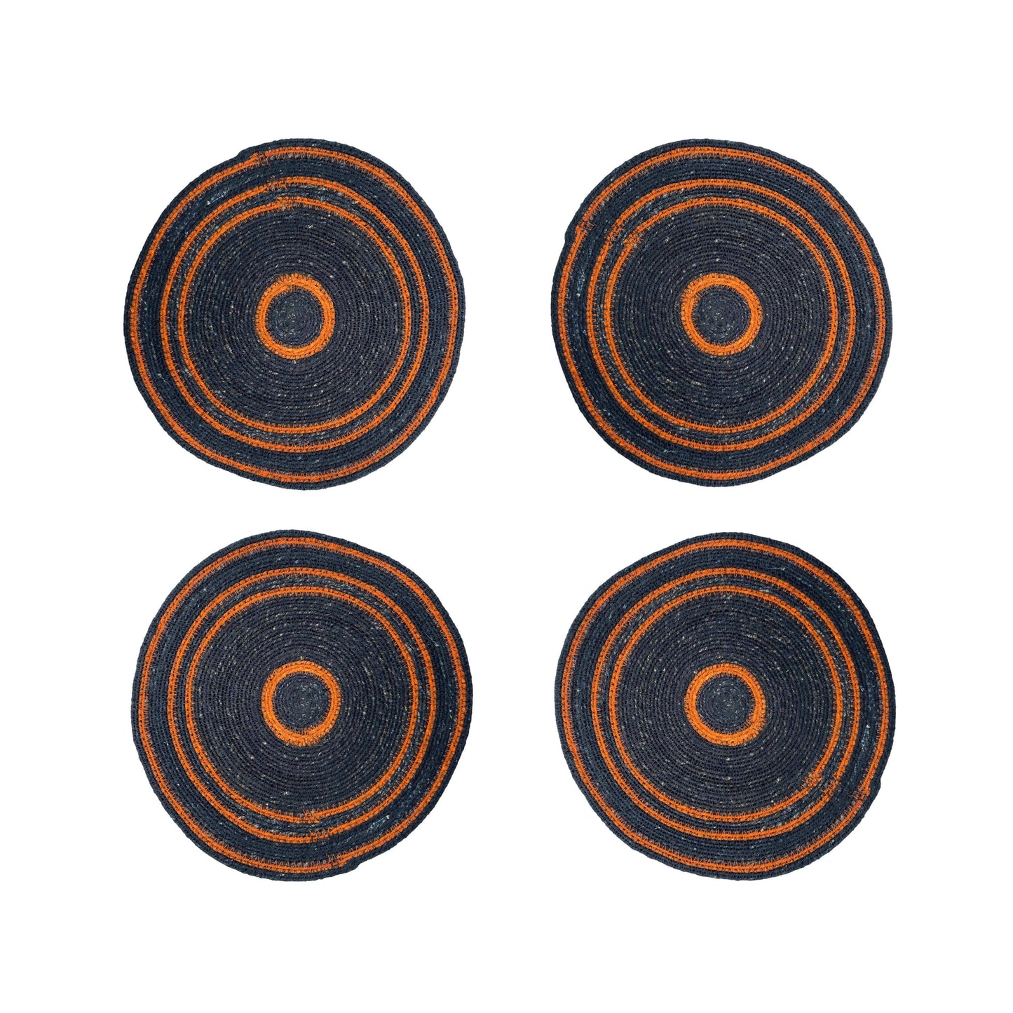 Seagrass Placemat - Midnight Blue / Rust: 4