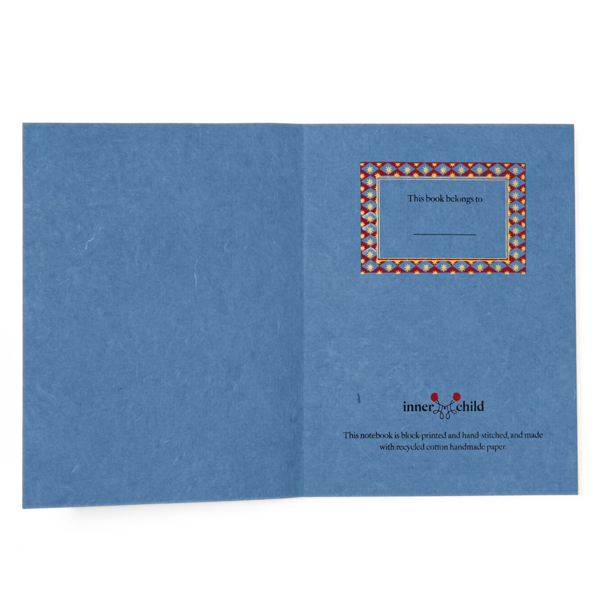 A5 Block Print Notebook - Blue Daisies