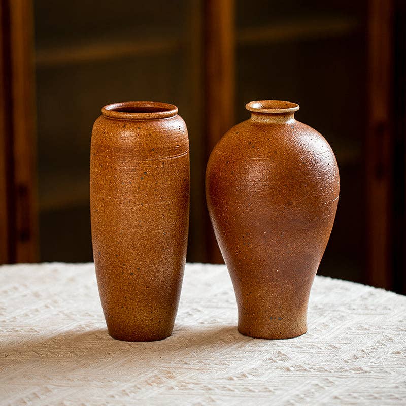 Handmade Stoneware Brown Vase I
