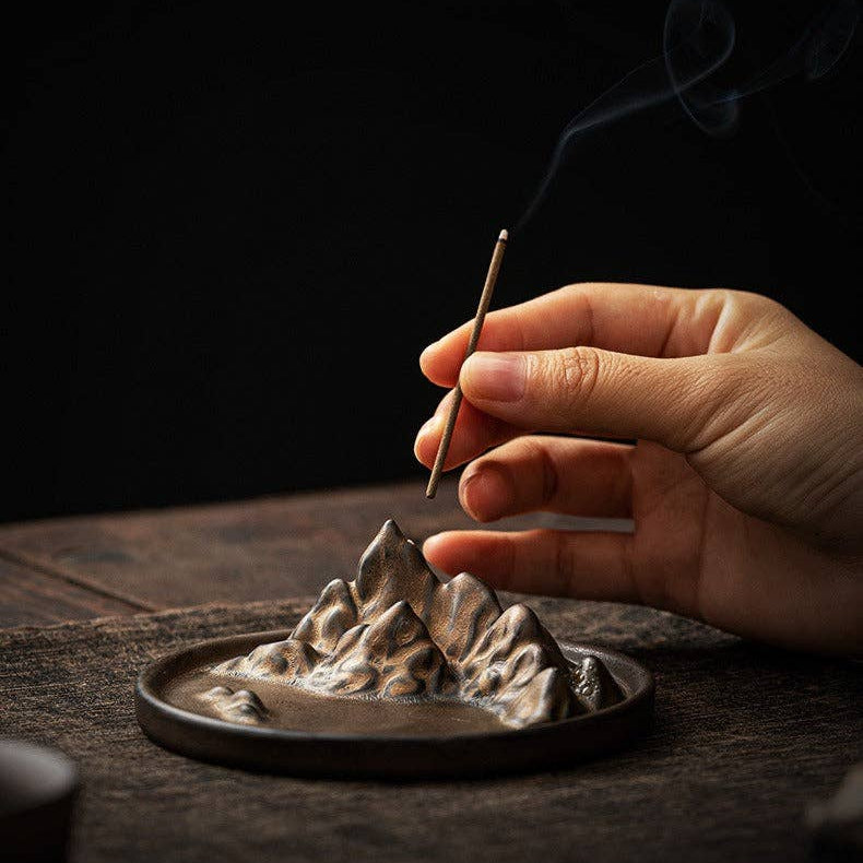 Golden Mountain Incense Holder