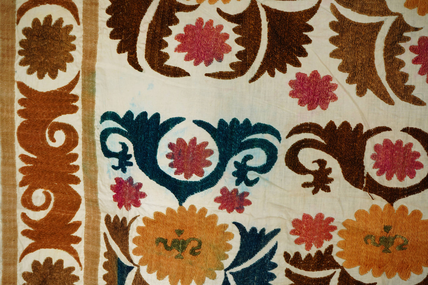 Handmade Vintage Suzani Throw