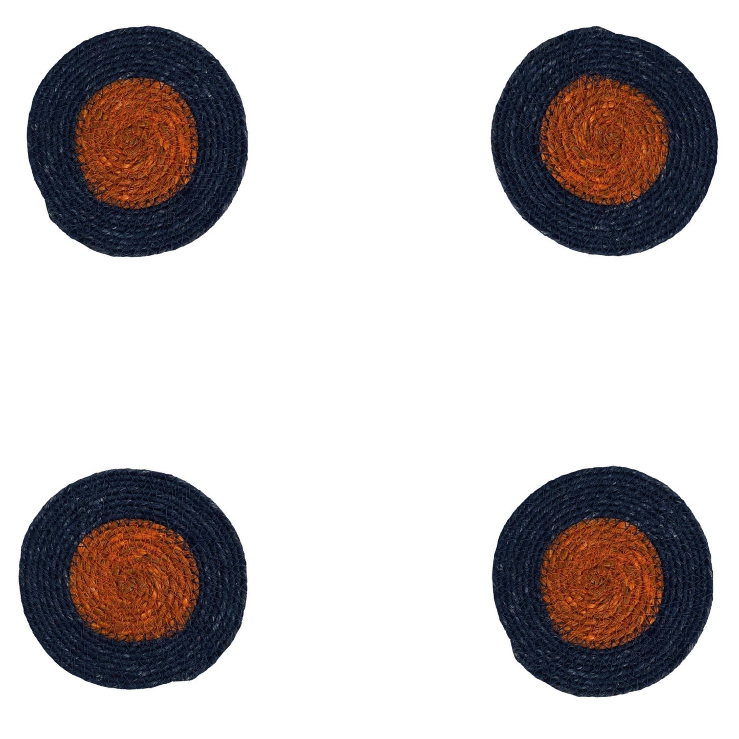 Seagrass Coaster - Midnight Blue / Rust: 4