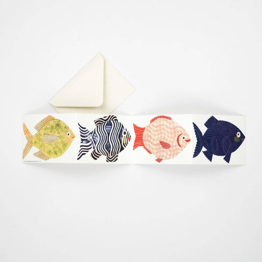 Fish Concertina Greeting Card