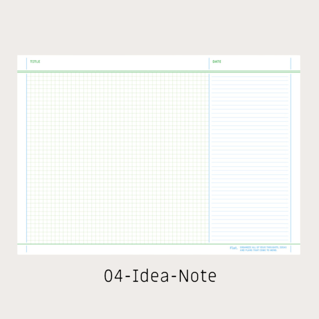 Paperian Flat A5 'Monthly' Notepad