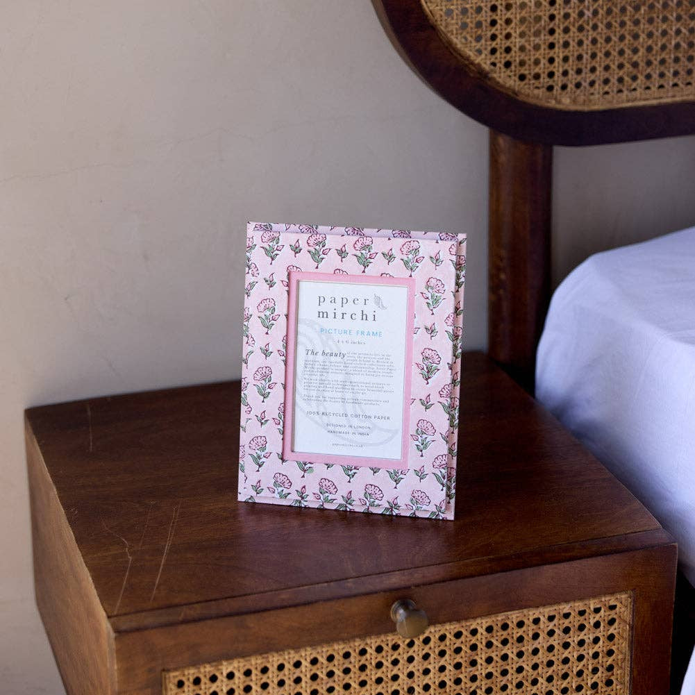 Block Printed Picture Frame- Ditsy Floral