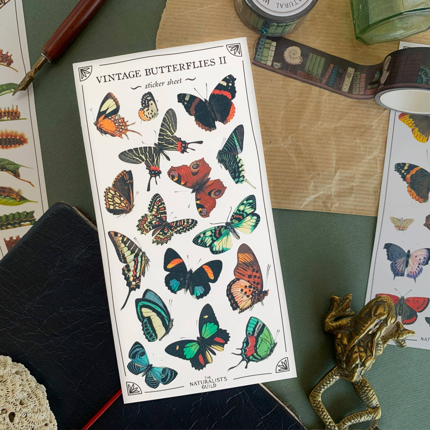 Vintage Butterflies II Sticker Sheet