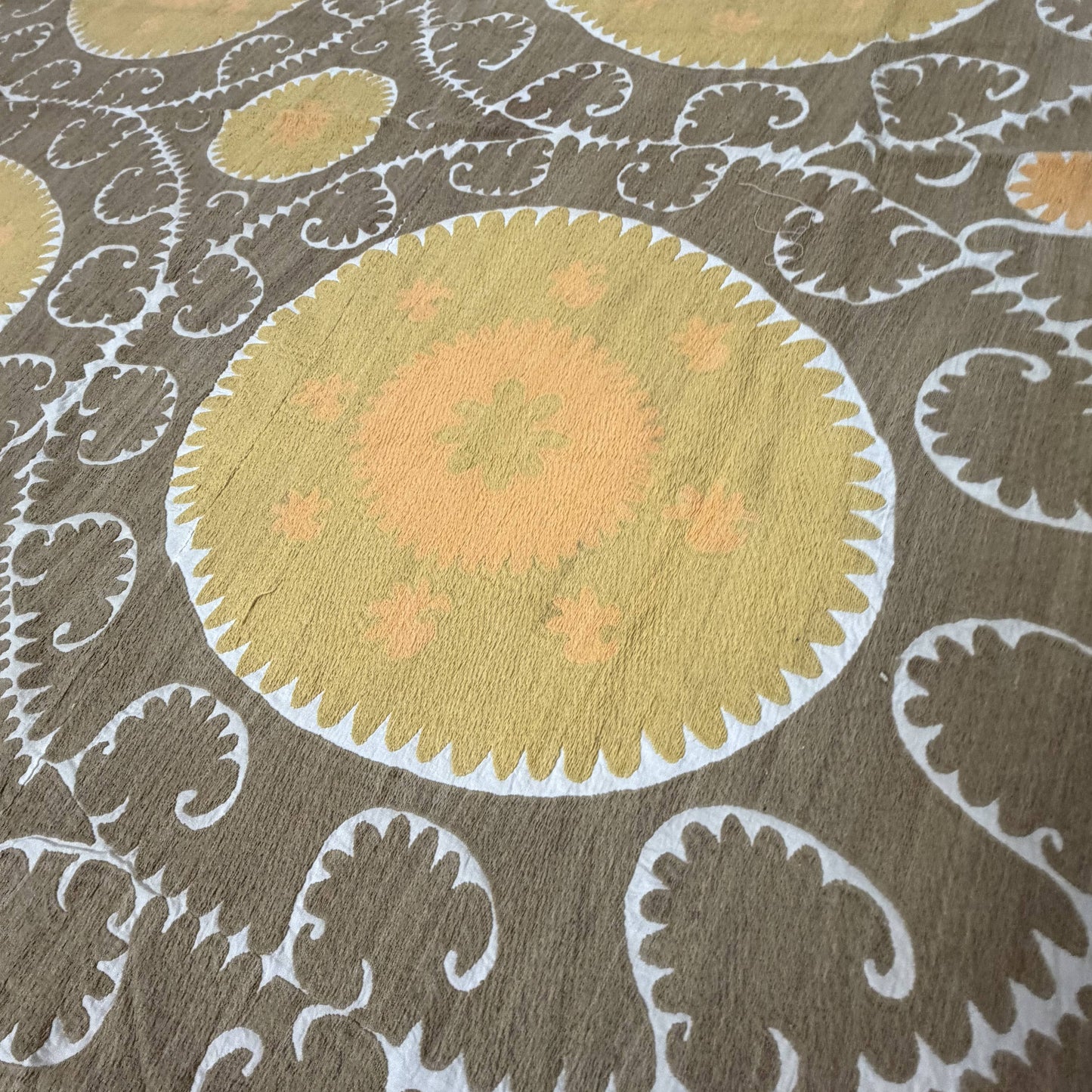 Handmade Vintage Suzani Throw