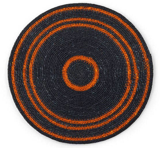 Seagrass Placemat - Midnight Blue / Rust: 4