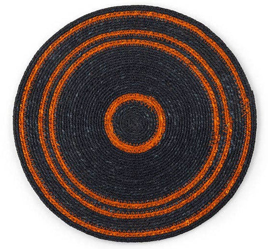 Seagrass Placemat - Midnight Blue / Rust: 4
