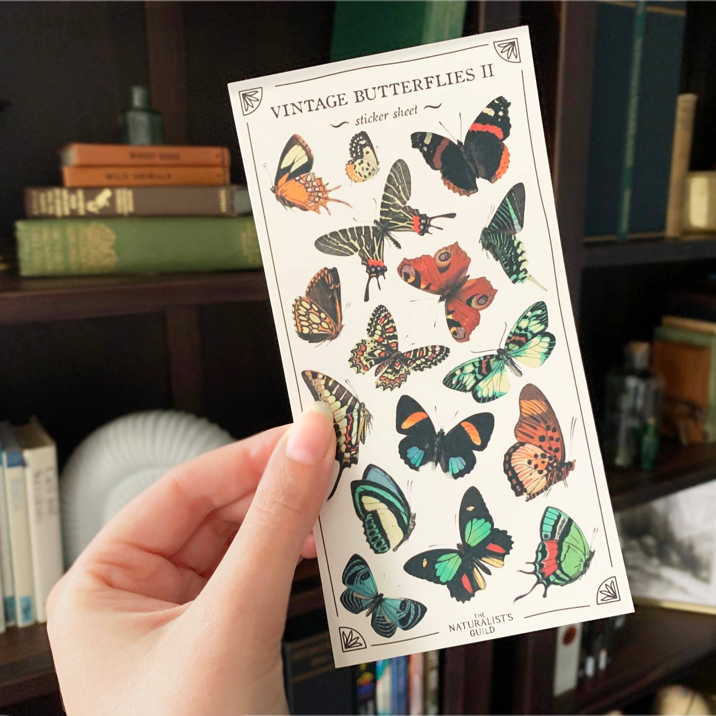 Vintage Butterflies II Sticker Sheet