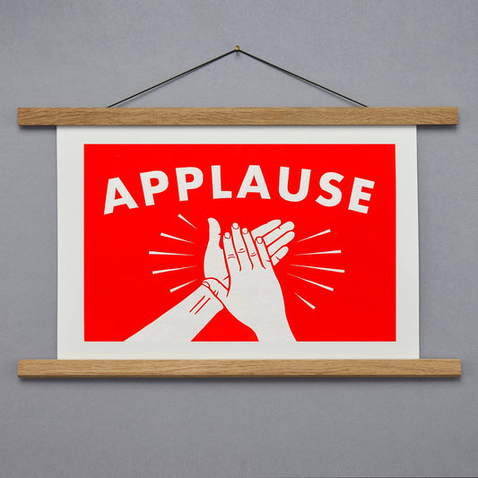 APPLAUSE Linocut Print