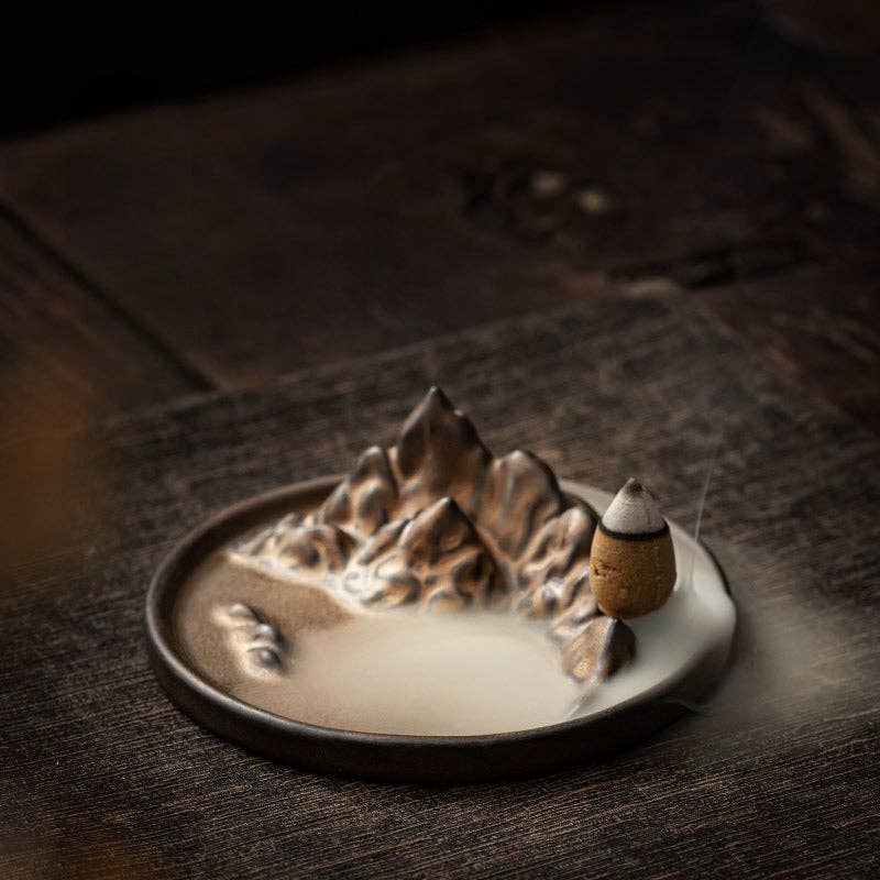 Golden Mountain Incense Holder