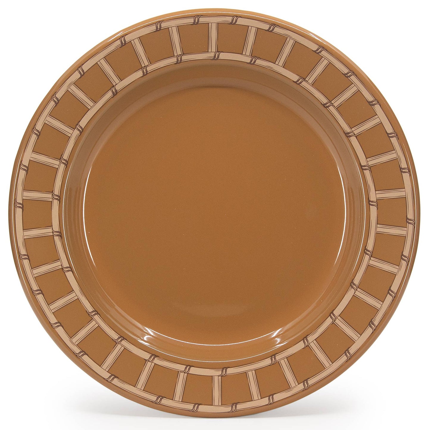 Domino x CCH Wicker Enamelware Dinner Plate: Mocha