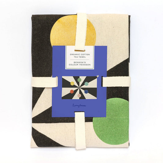 Benson's Colour Hexagon Diagram Tea Towel