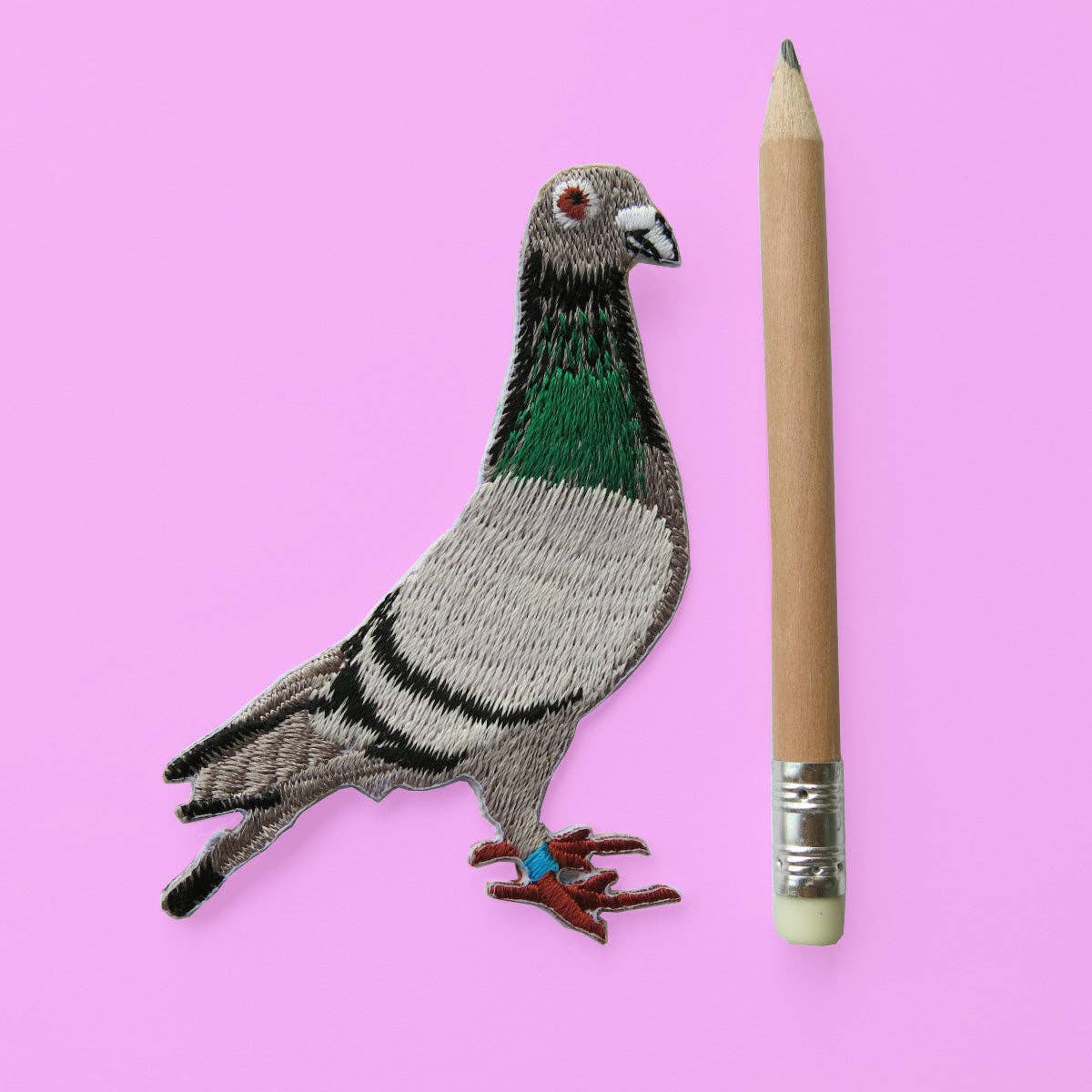 Embroidered Pigeon Iron-on Patch