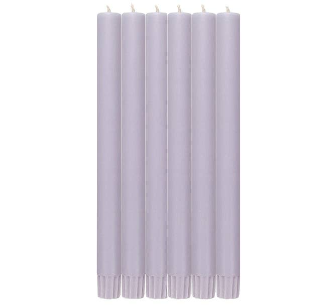 Verbena Mauve Dinner Candles - Pack of 6