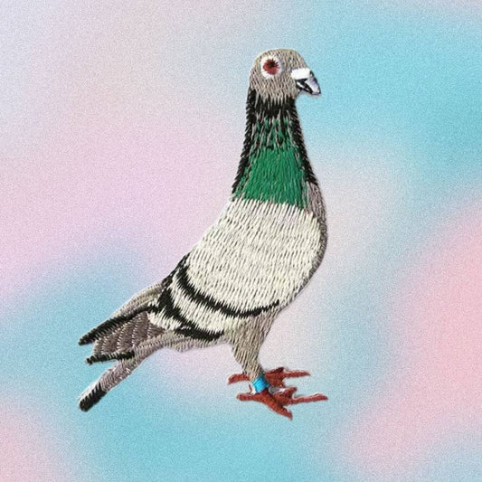 Embroidered Pigeon Iron-on Patch