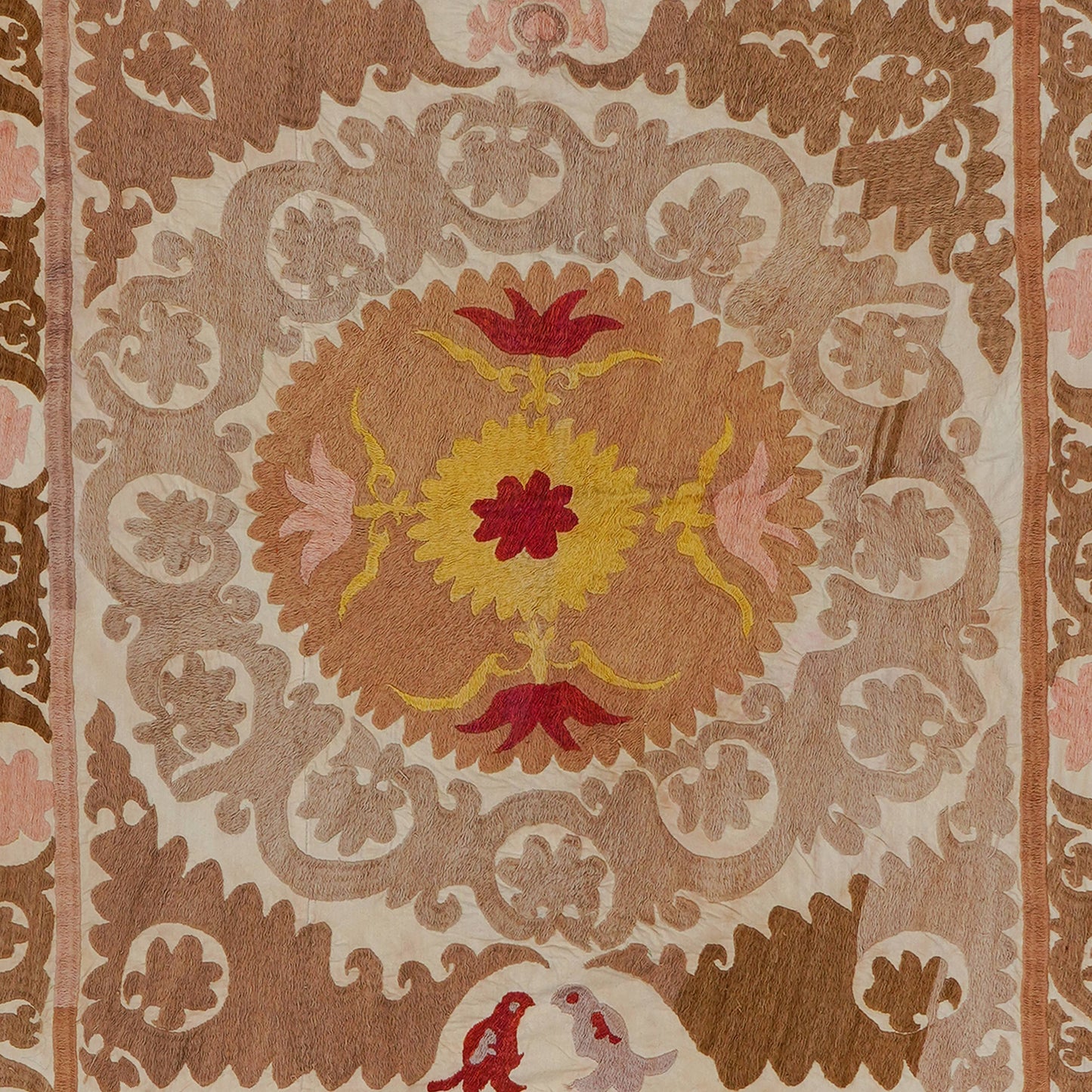 Handmade Vintage Suzani Throw