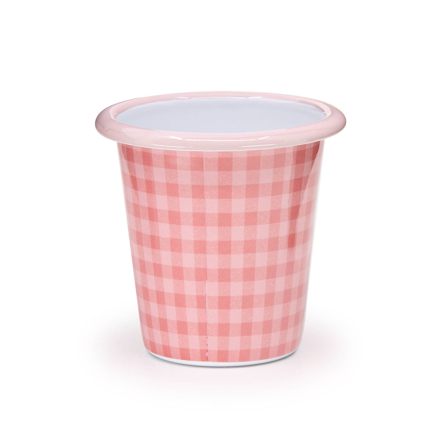 Max Humphrey x CCH Plaid Enamelware Tumbler: Yellow