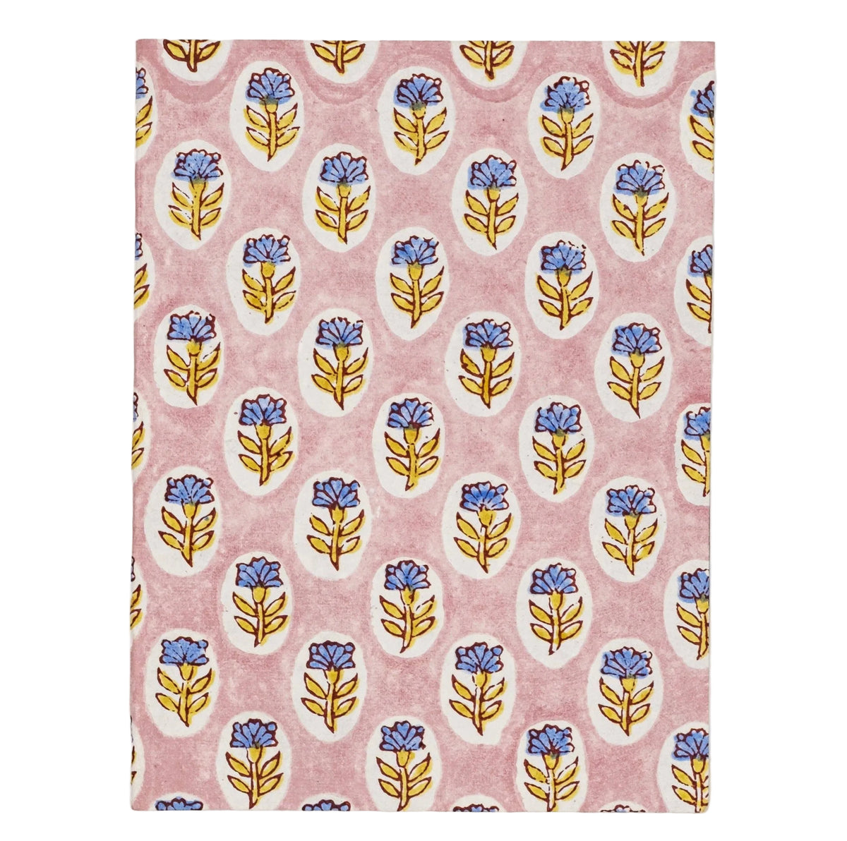 A5 Block Print  Notebook - Purple Daisies