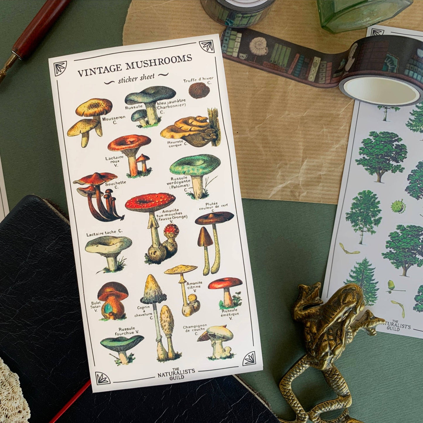 Vintage Mushroom Sticker Sheet