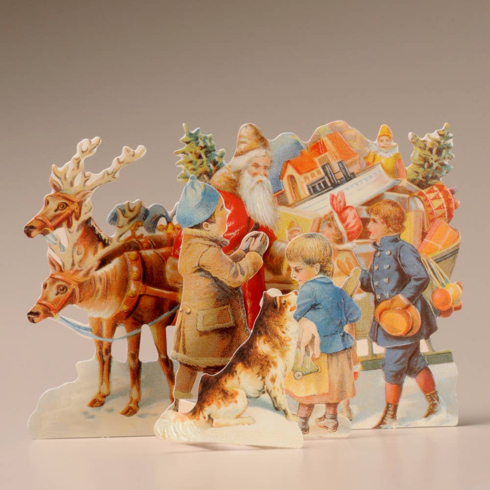 Children with Father Christmas Card