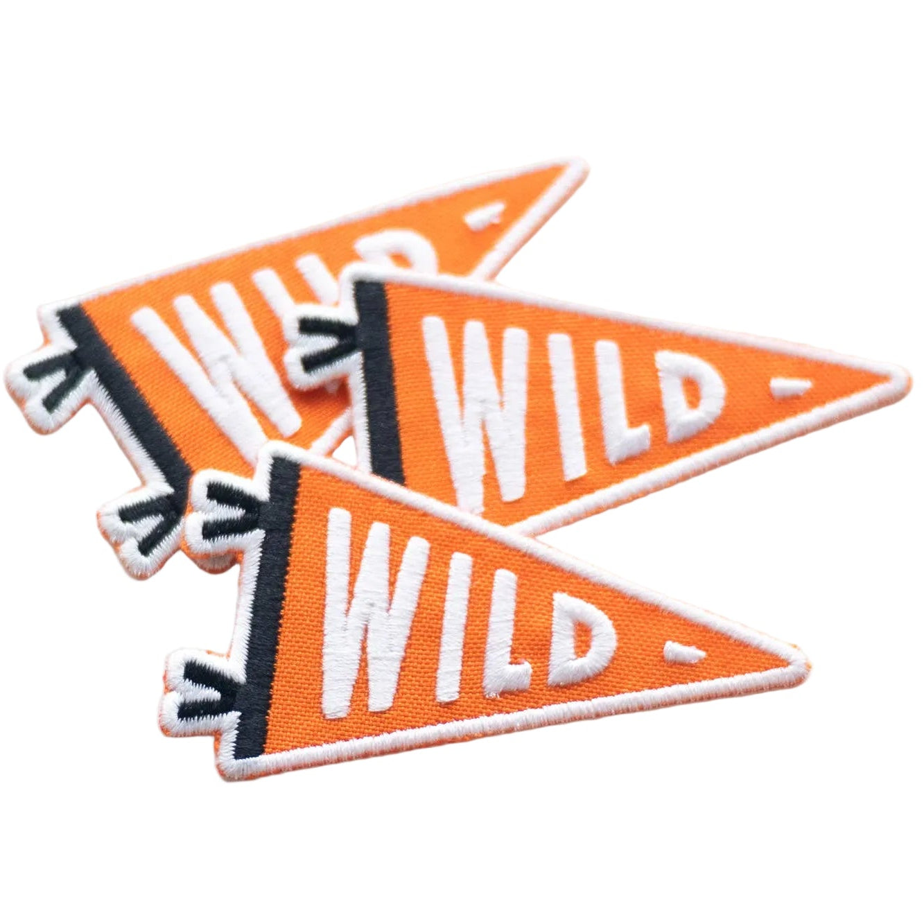 Embroidered 'Wild' Flag Iron-on Patch
