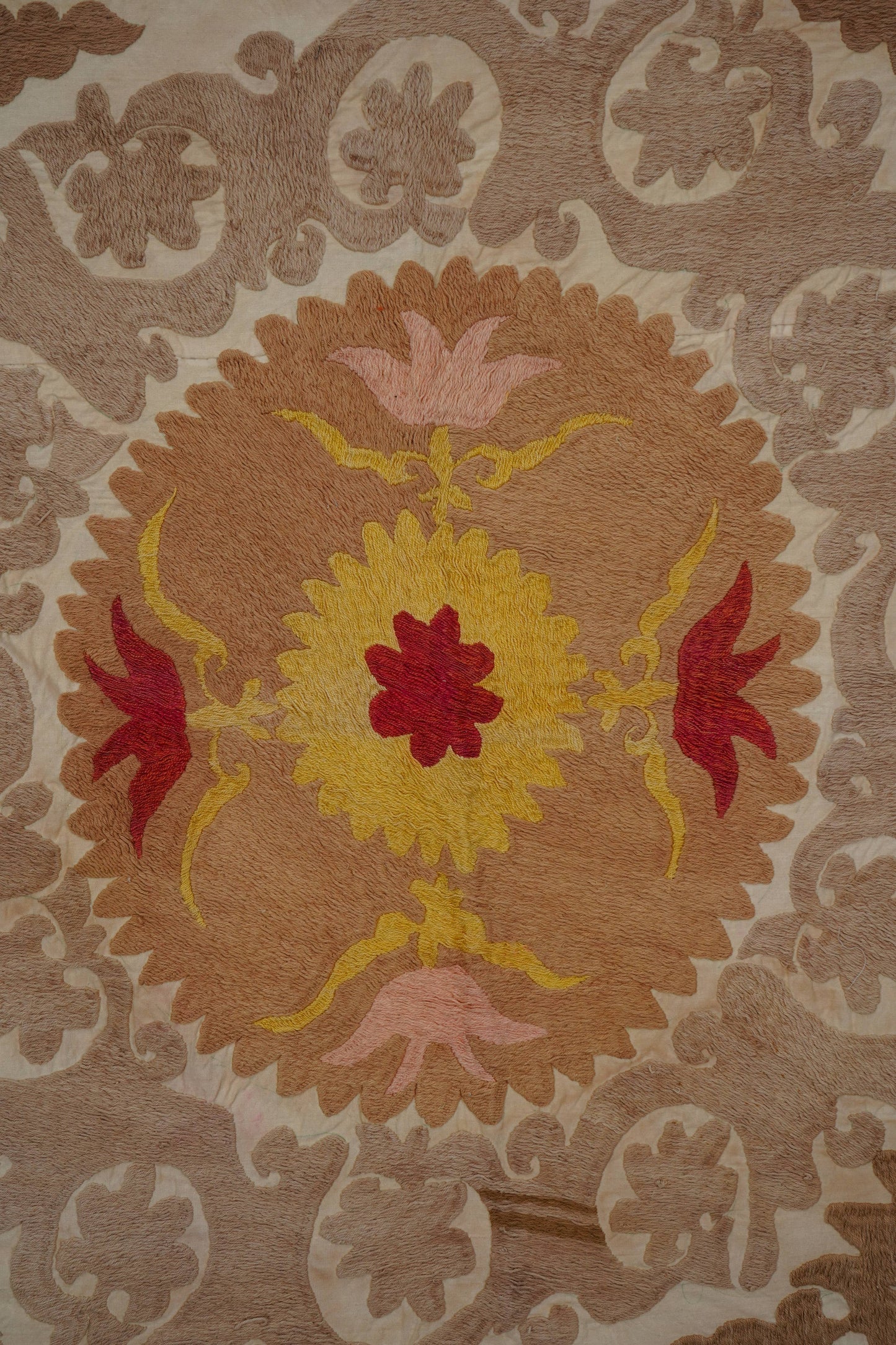 Handmade Vintage Suzani Throw