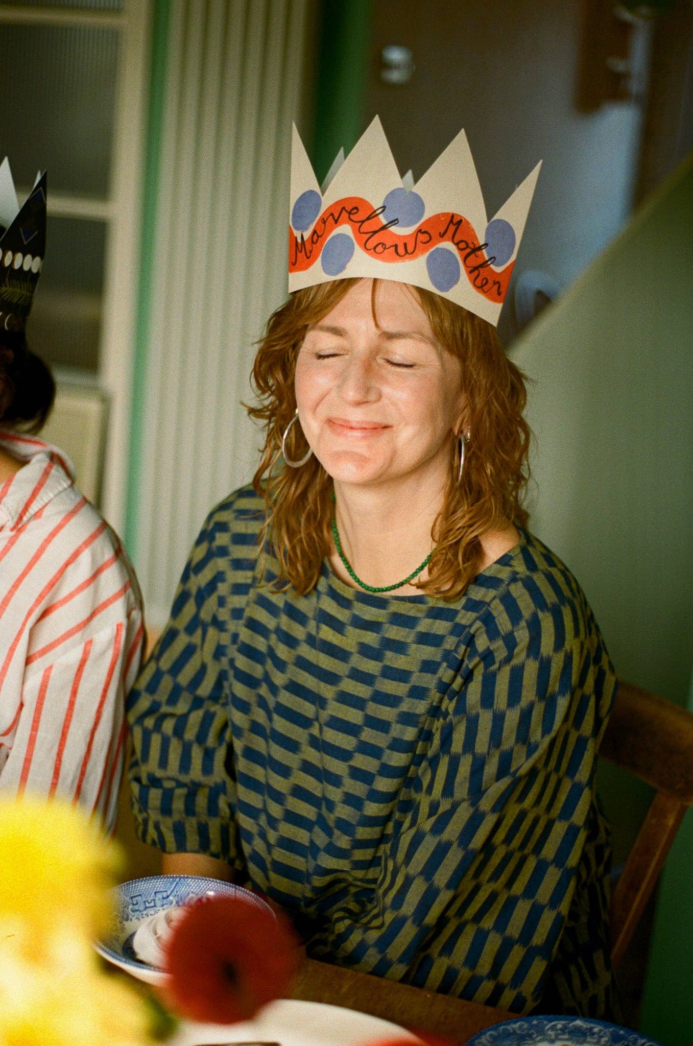 'Marvellous Mother' Party Hat Greeting Card