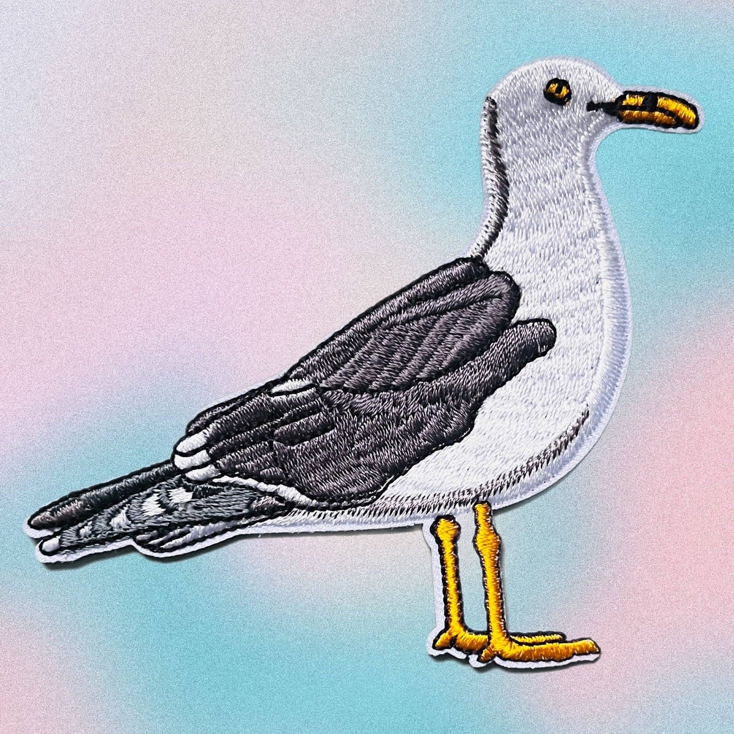 Embroidered Seagull Iron-on Patch