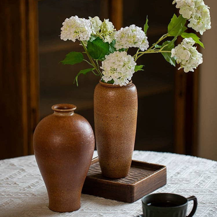 Handmade Stoneware Brown Vase I