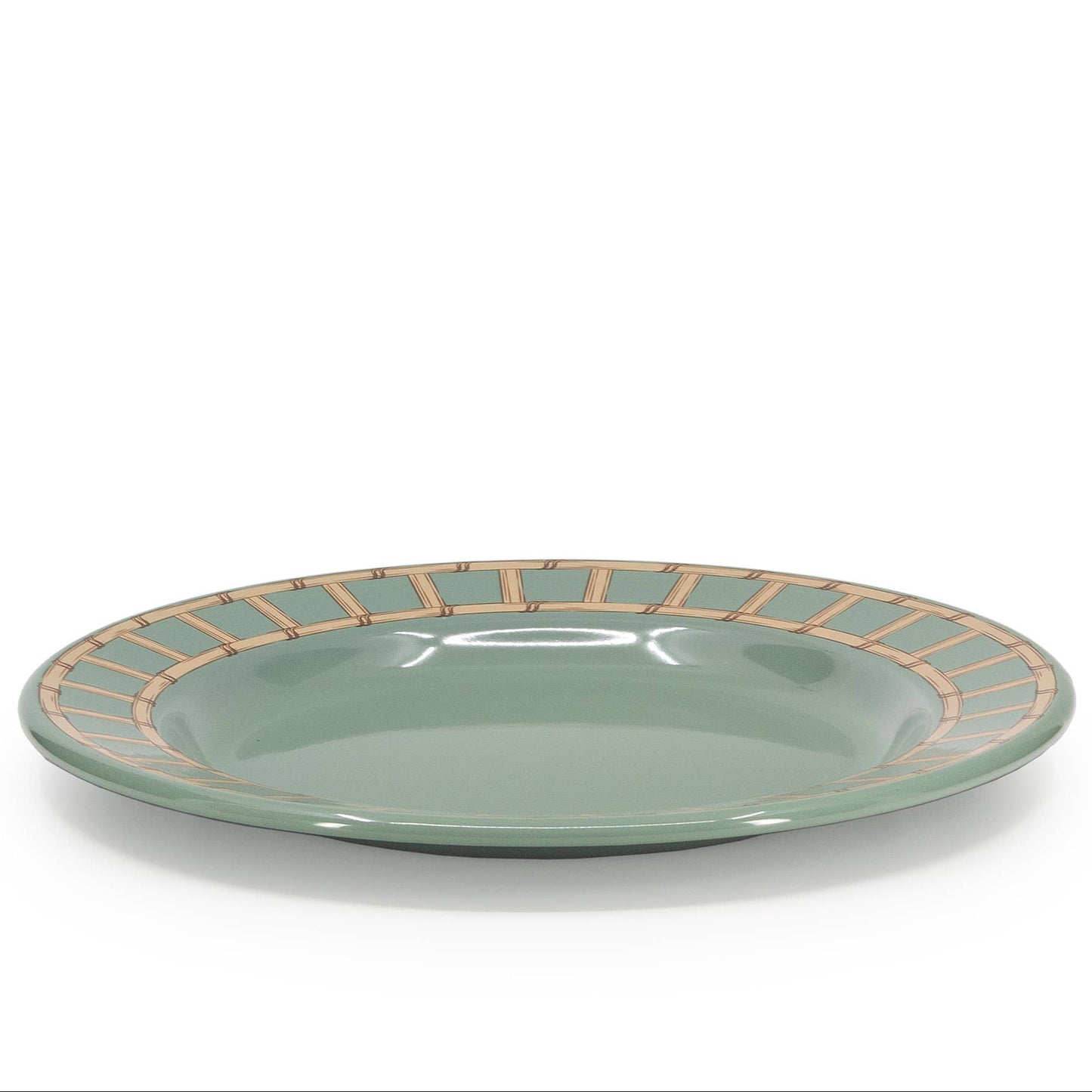 Domino x CCH Wicker Enamelware Dinner Plate: Sea Blue