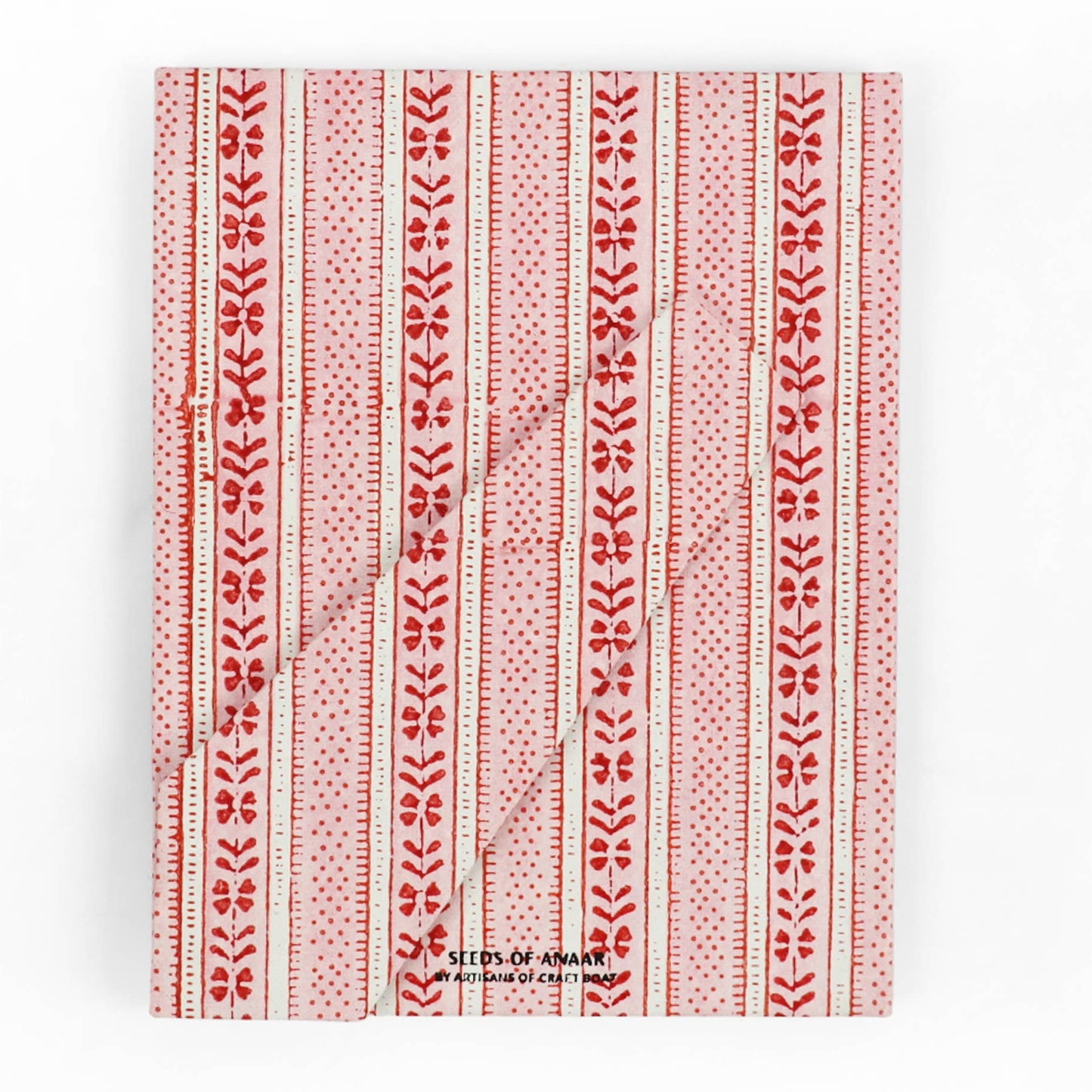 Table Top Picture Frame - Floral Stripe Red