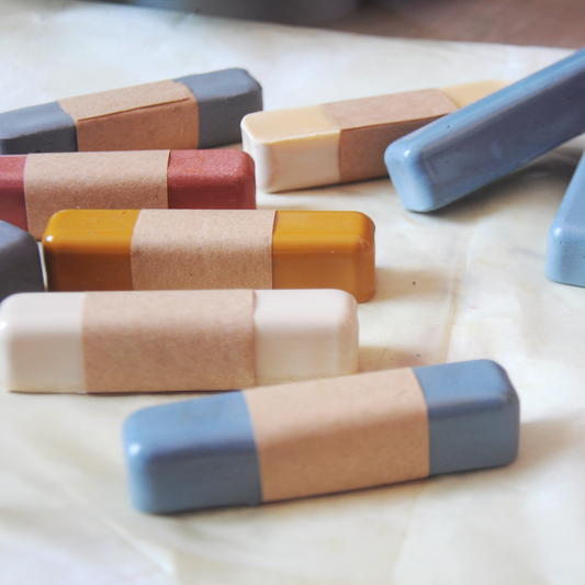 All Natural Beeswax Oil Pastels - Set of 8