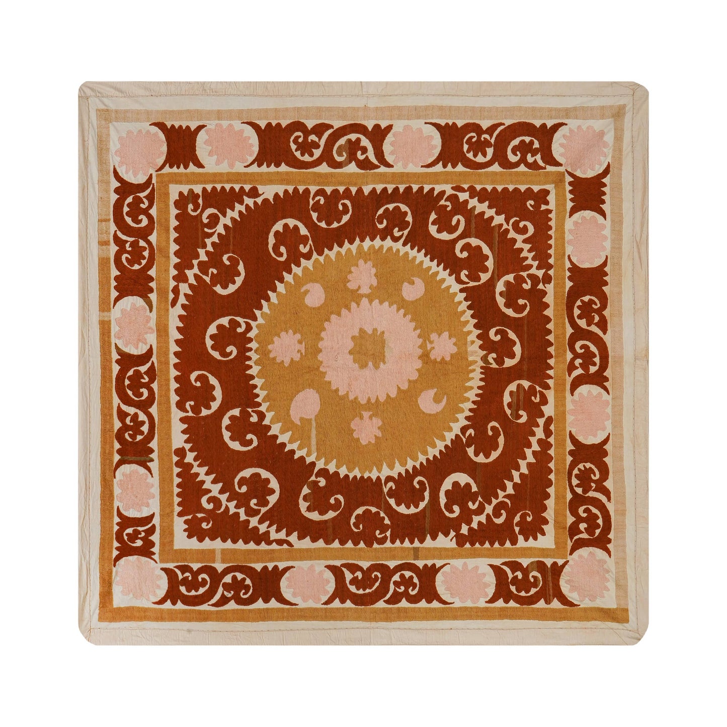 Handmade Vintage Suzani Throw