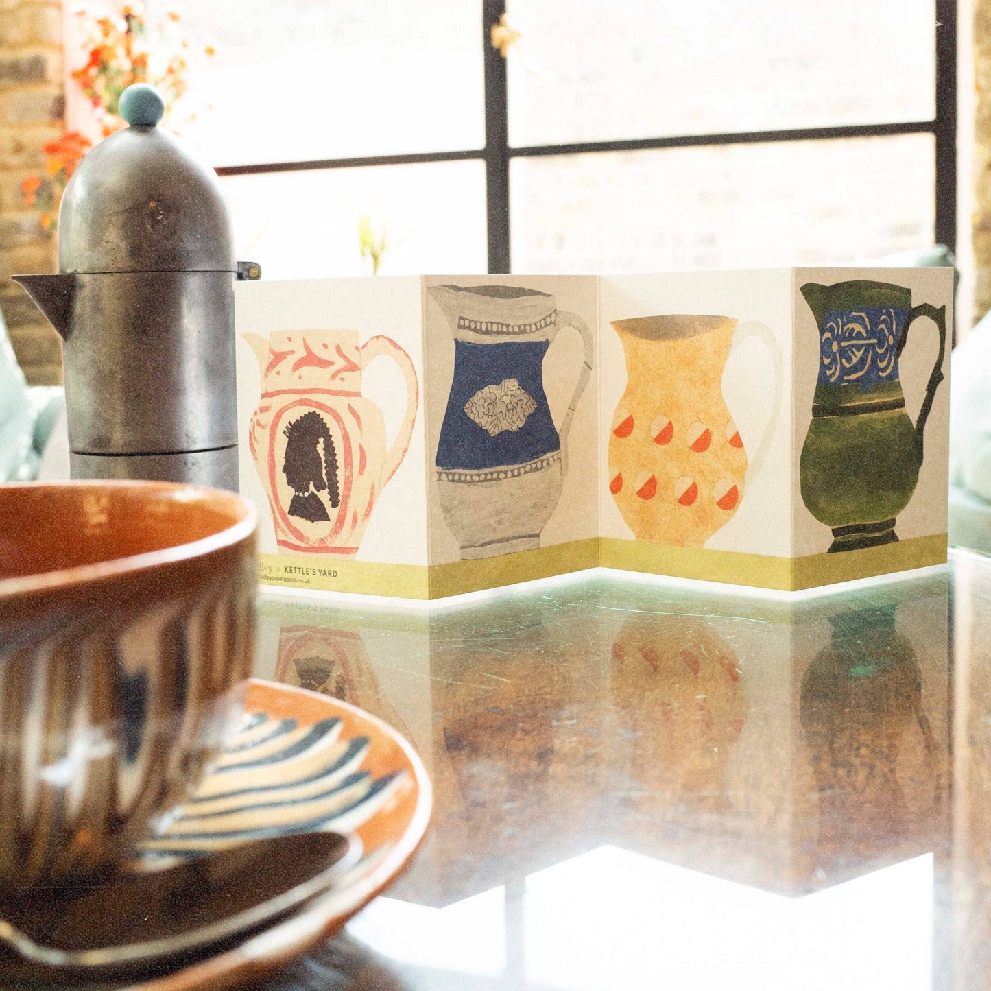 Four Jugs Greeting Card