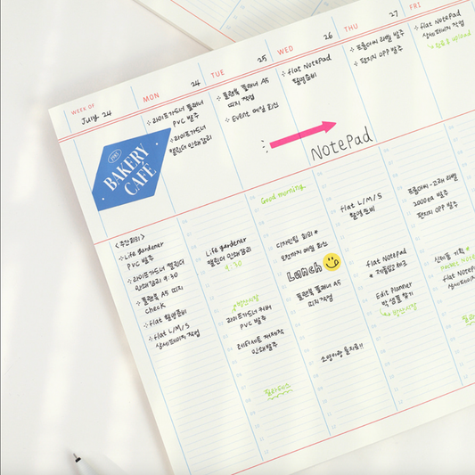 A4 Weekly Planner Notepad