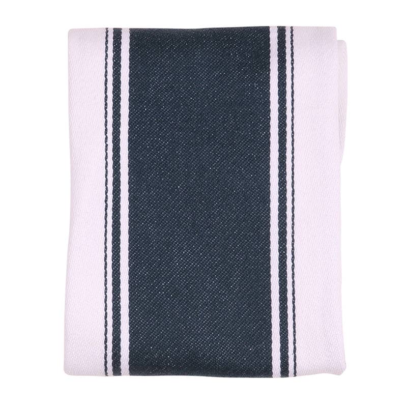 Striped Cotton Tea Towel - Blue