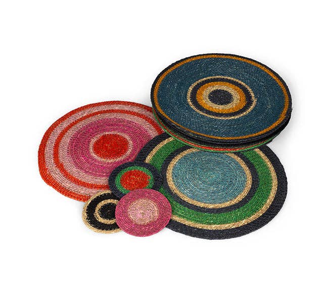 Seagrass Placemat - Beryl Green / Midnight Blue / Tropic Turquoise: 4