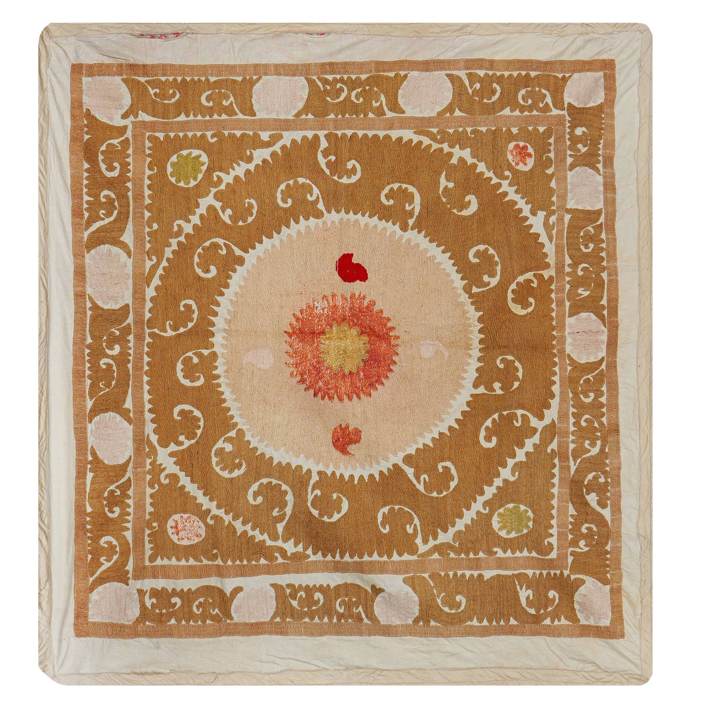 Handmade Vintage Suzani Throw